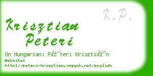 krisztian peteri business card